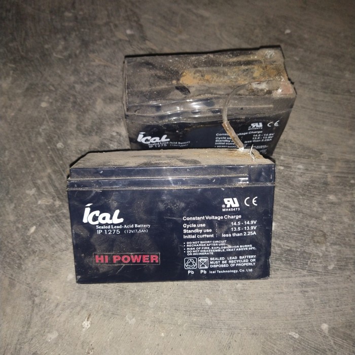 aki bekas 12v - 15v 8.2 ah rusak mati current 2.25a voltage charger