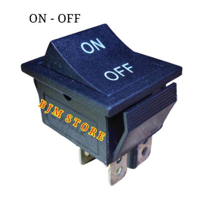 SAKLAR - SWITCH BESAR ON-OFF 4 PIN - SAKELAR BESAR ON OFF HITAM 4 KAKI