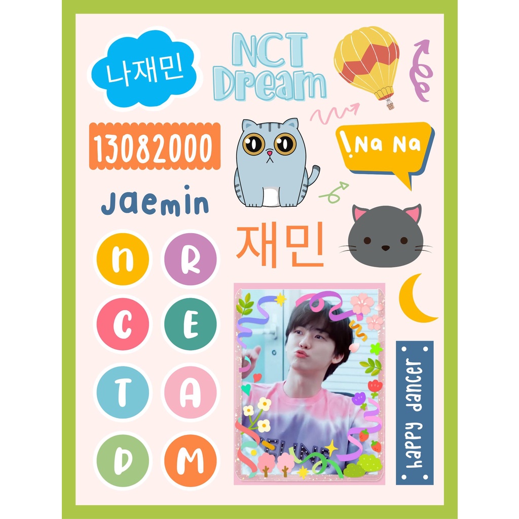 STICKER Kpop NCT Dream Haechan Mark Jaemin Jeno renjun / Stiker NCT Hot Sauce / Hello Future