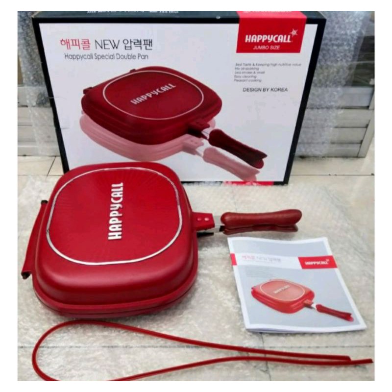 DOHBLE PAN JUMBO 32CM/DOUBLE PAN HAPPY CALL/DOUBLE PAN/ALAT PANGGANG