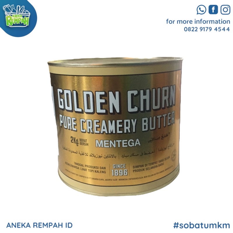 Jual Golden Churn Butter 2kg Shopee Indonesia