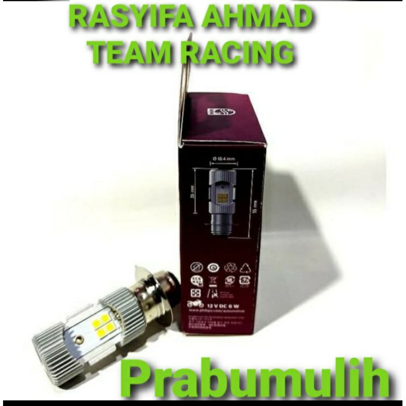 Lampu Led motor Philips M5H6 Putih bebek dan Matic terkini