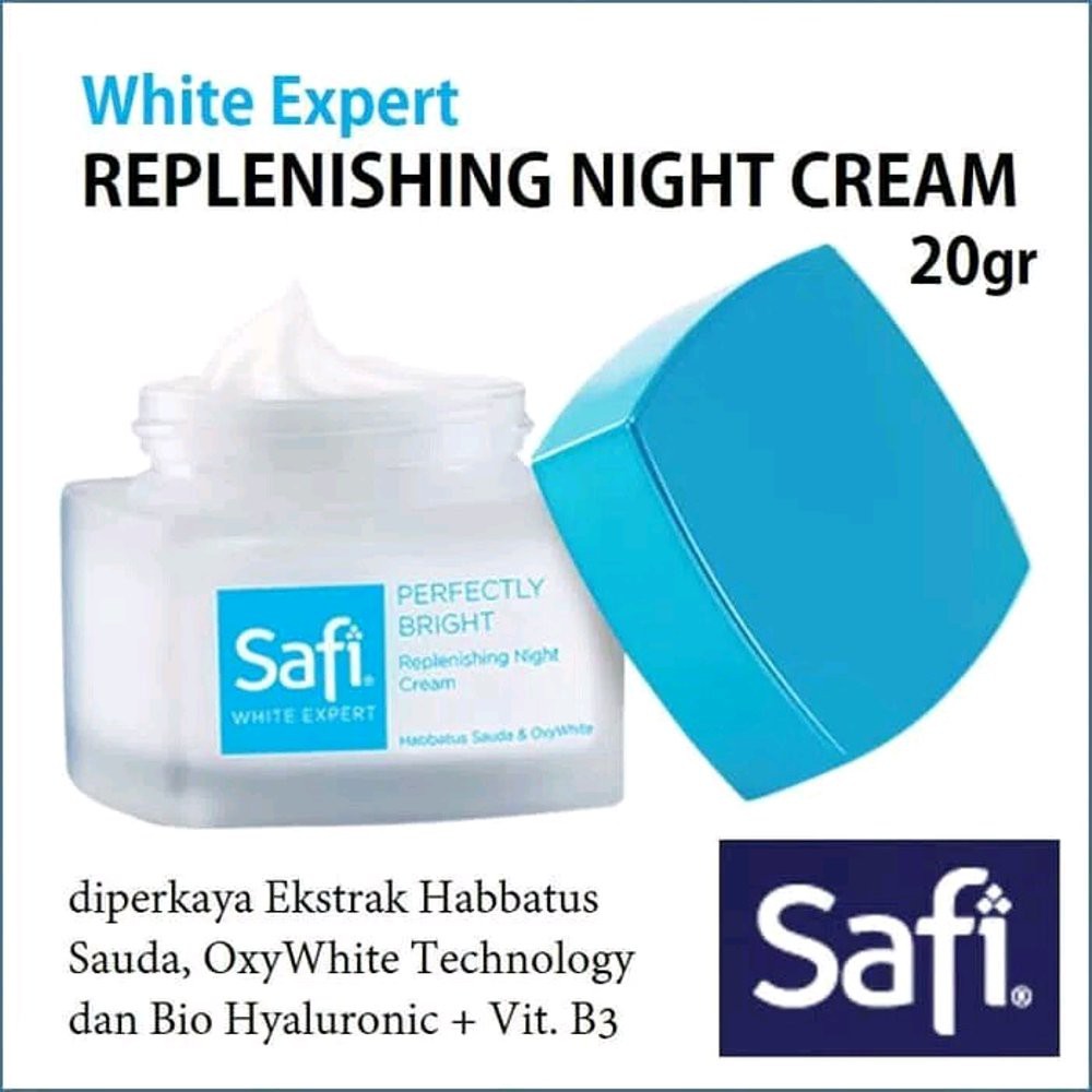 ORIGINAL SAFI Krim Siang Malam Ultimate Bright Illuminating Day Cream SPF15 PA++ Replenish Night 25 
