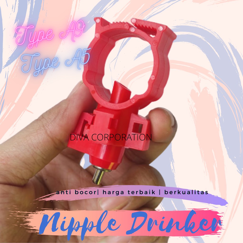 Nipple Niple Nipel Nepel Drinker Tempat minum ayam petelur broiler puyuh Niple A9 Niple A5 BISA COD