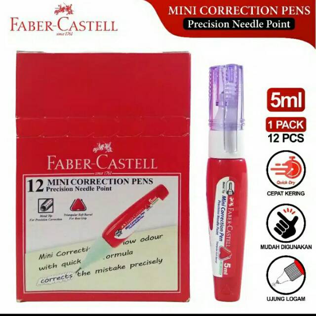 

Faber Castell Mini Correction Pens 5ml