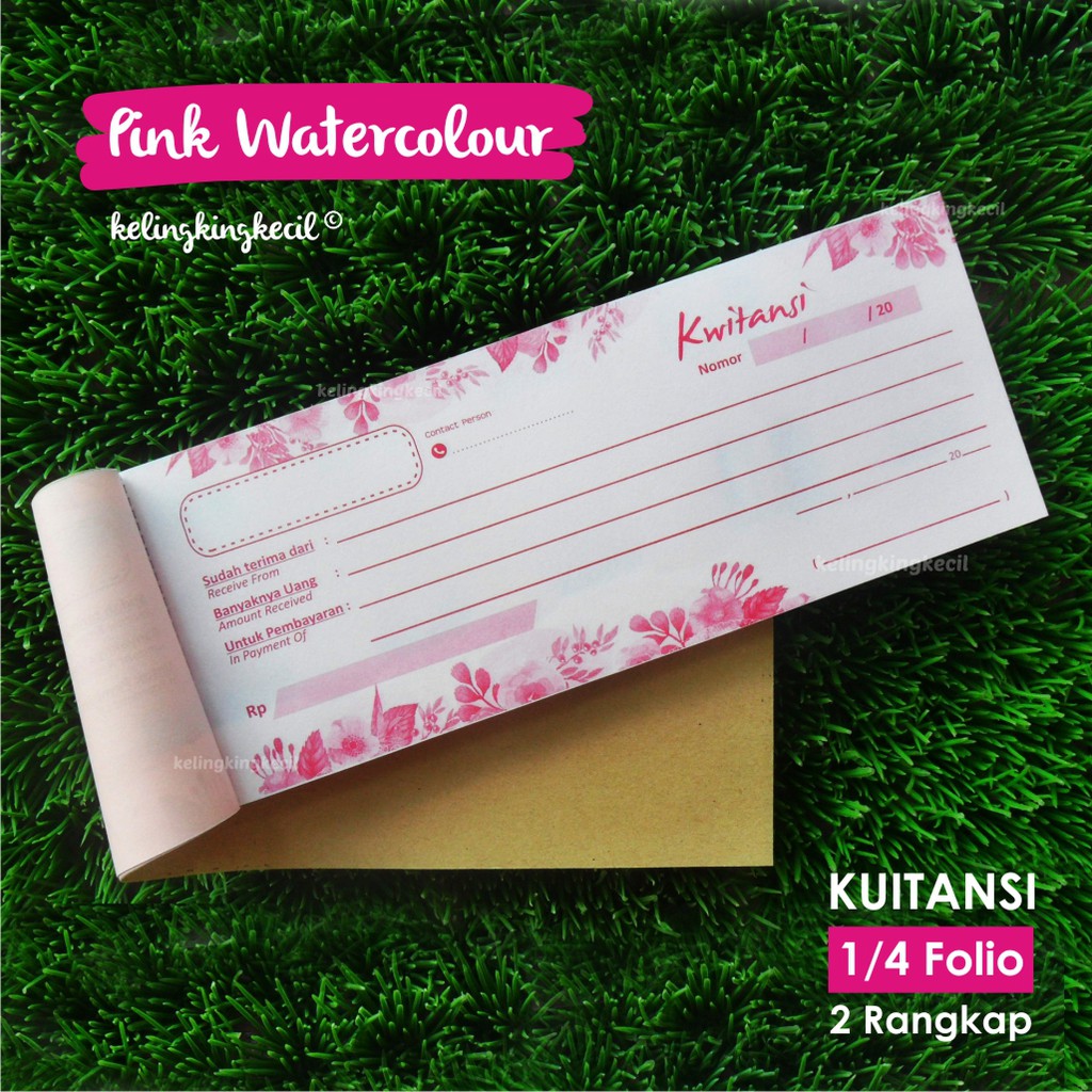 

Kuitansi ~ Pink Watercolour