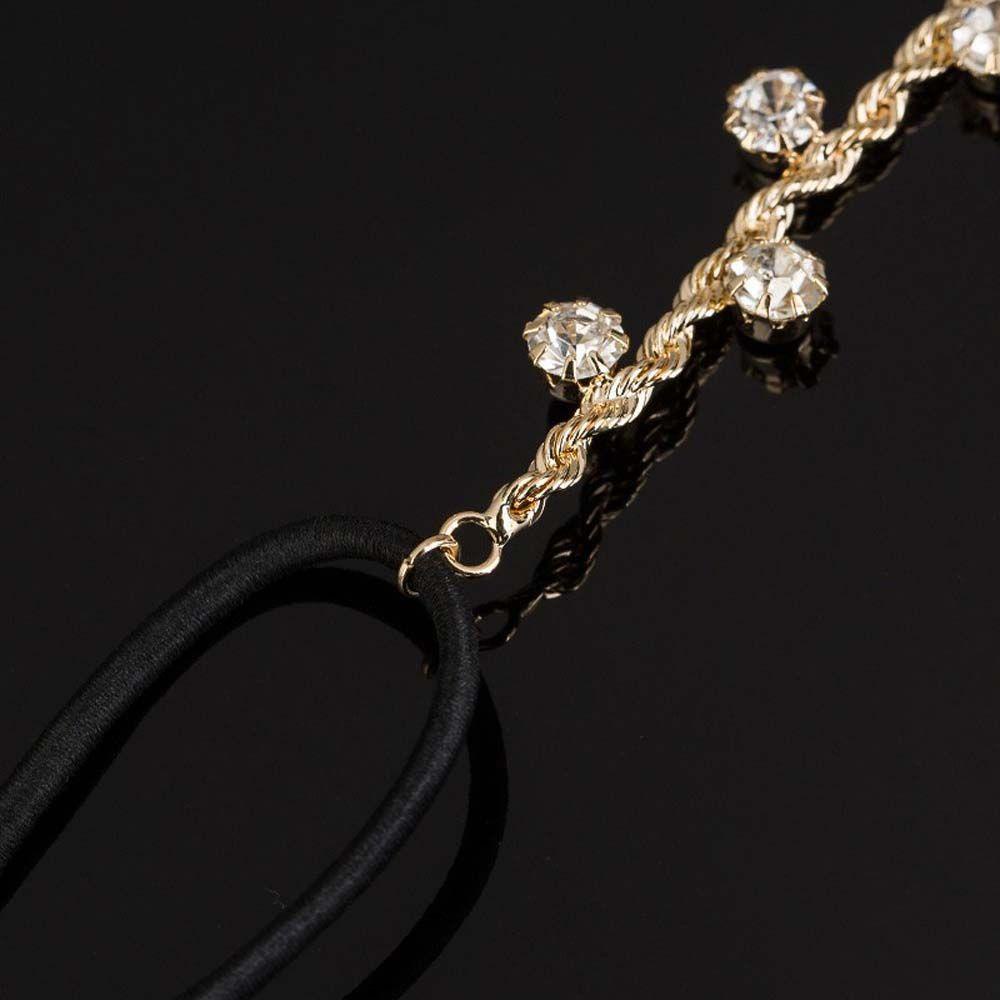 Needway Rambut Hoop Charms Fashion Pesta Pernikahan Berlian Imitasi Gadis Hairband