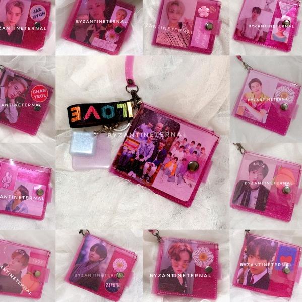 "PDL.14Jl22ғ" JELLY WALLET LOOK ALIKE ALMOST BLUE TWINKLE (DOMPET TRANSPARAN KPOP) SEVENTEEN NCT BTS