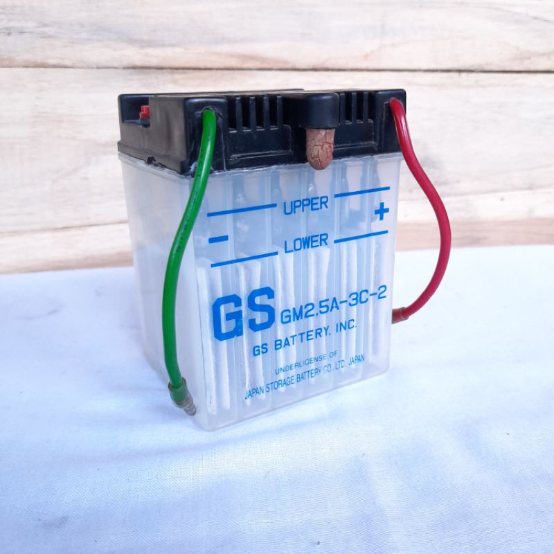 ACCU GS AKI GS BATRAI GS ACCU BASAH AKI BASAH BATRAI BASAH GM2,5A-3C-2 JAPAN    GL-PRO GL-MAX MEGAPR