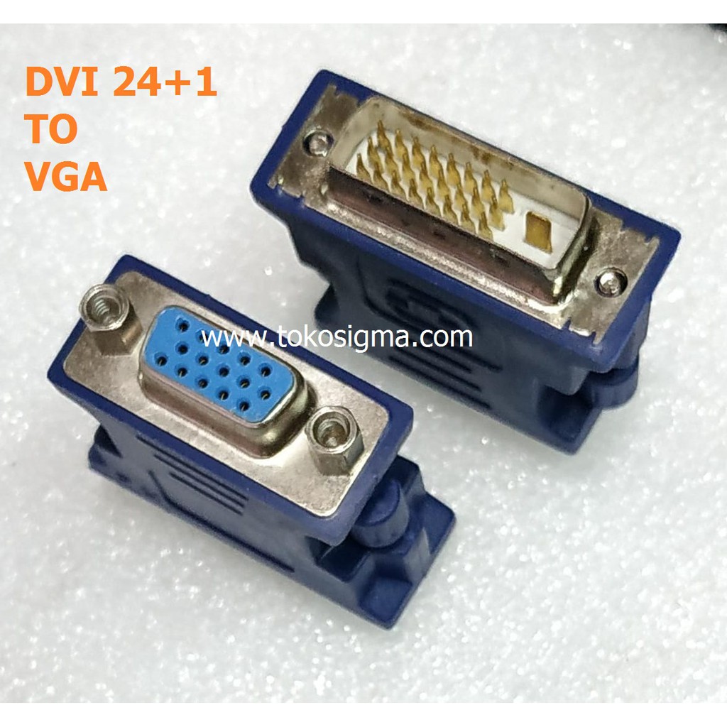 Dual Link DVI-D Pin 24+1 Male to VGA female ADAPTER PASIF DVI to VGA