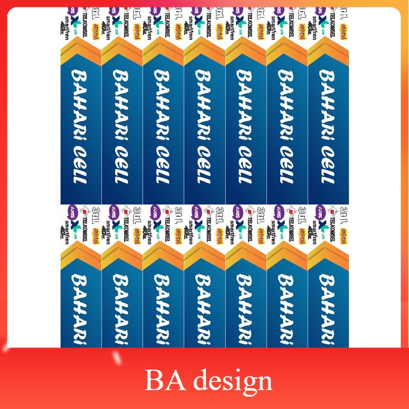 

STIKER ETALASE KONTER PULSA SIDULUR CELL MODEL TERANYAR - BA Design