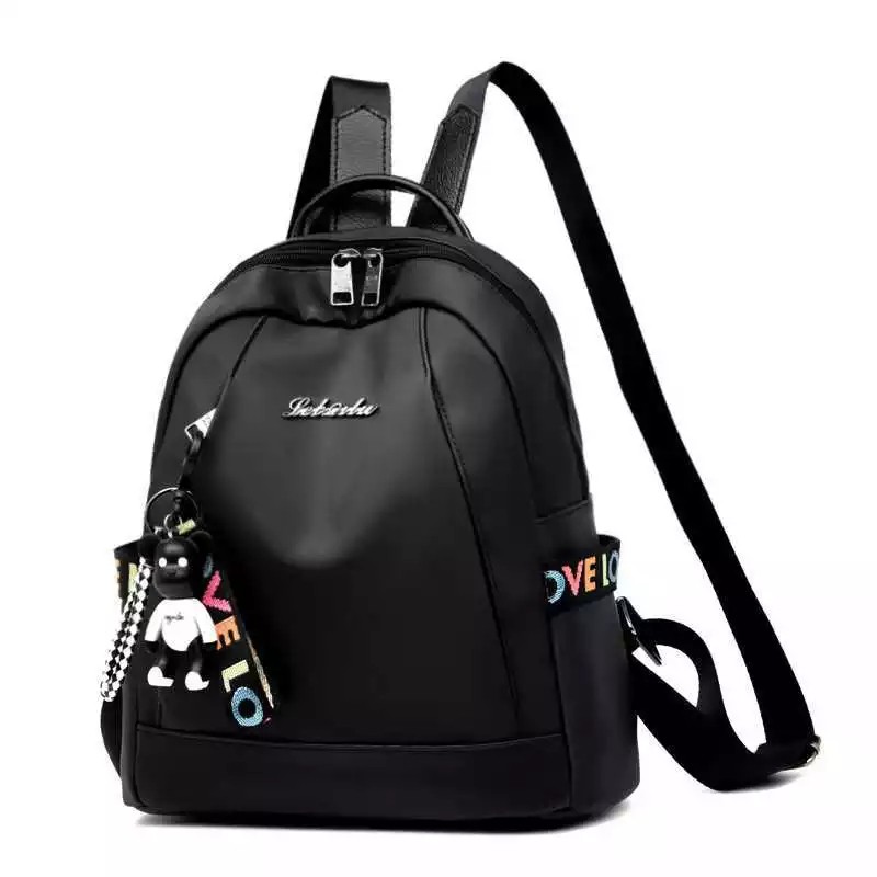 Tas Ransel Wanita Tas Punggung Ransel Import Backpack Hitam - WTS-01 -Dunia_Tas123