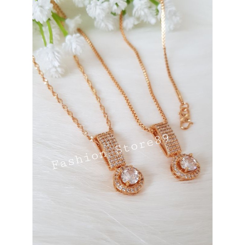 Kalung Import Fashion Full permata Jurai Xuping perhiasan xuping impor lapis emas TR2150x