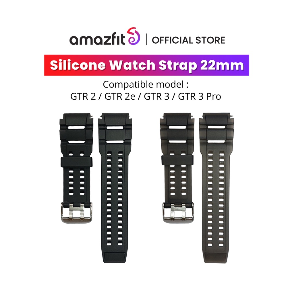 Silicone Watch Strap 22mm Compatible For Smartwatch Amazfit GTR 2 / GTR 2e | Rubber Strap 22mm