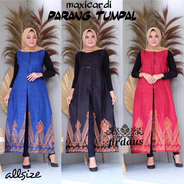 Maxi cardi parang tumpal