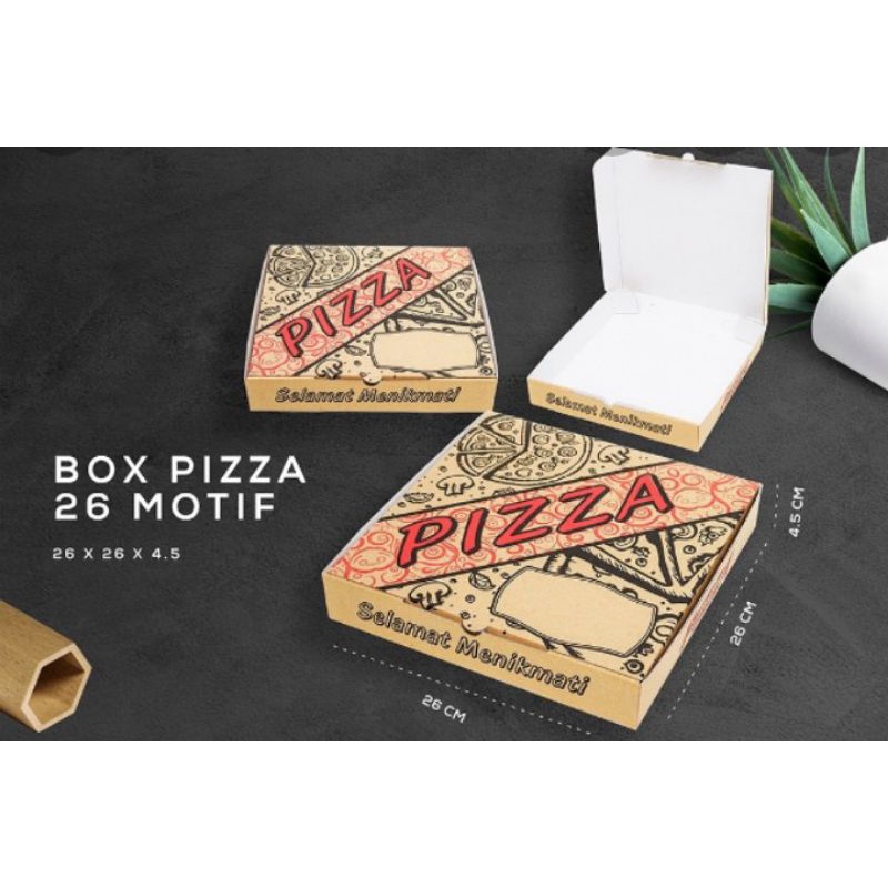 

kardus pizza tebal uk 26cm