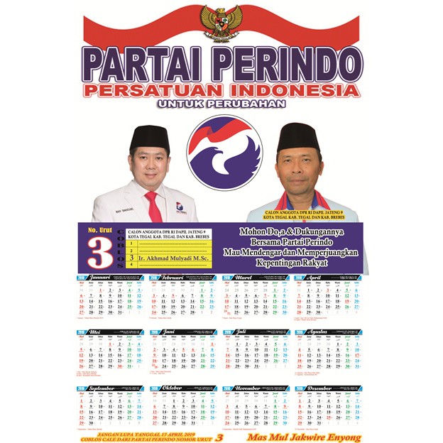 

Kalender Foto 2019 1 Lembar bagus dan murah custom