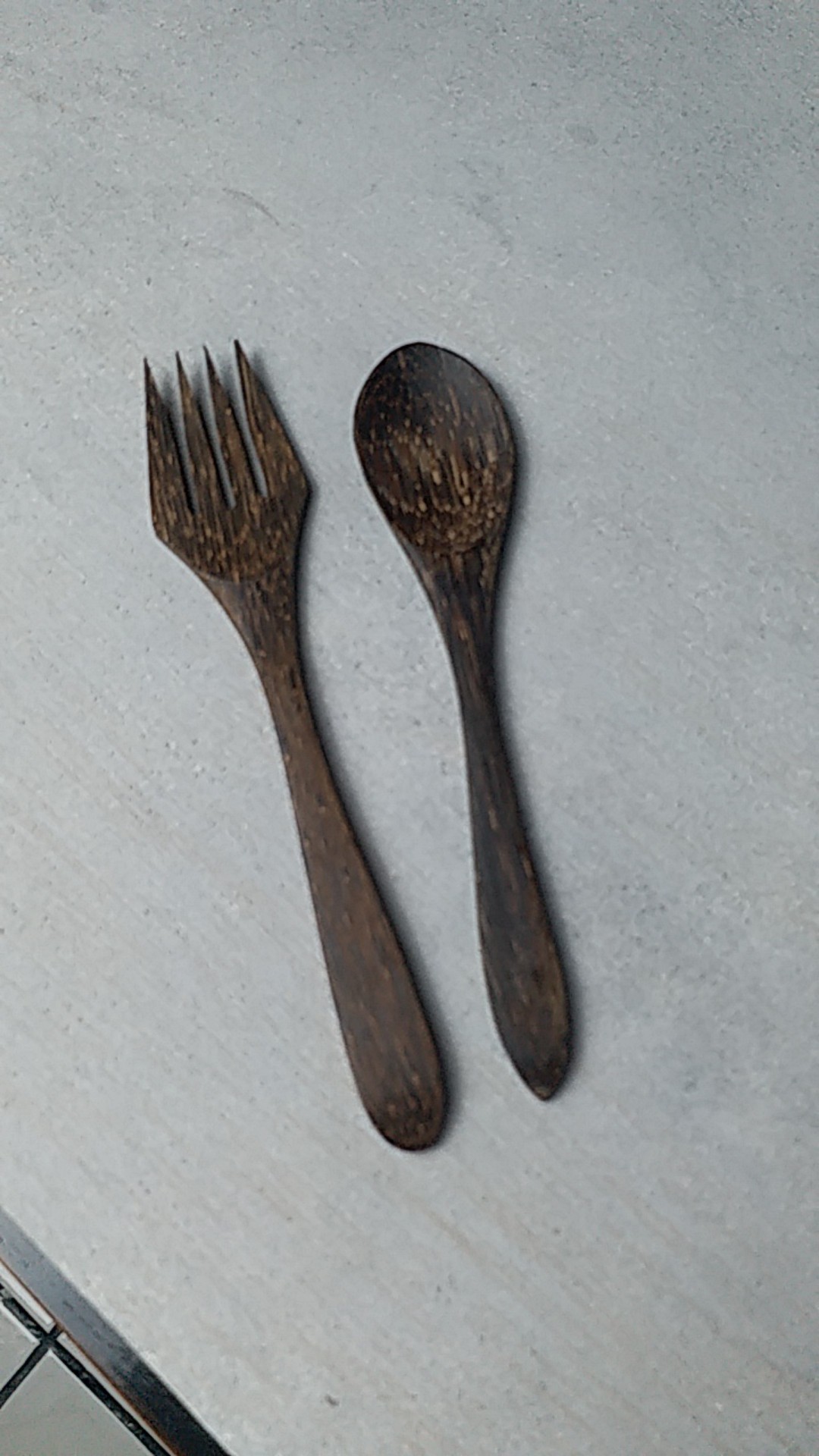 Sendok Garpu Kayu Set 17cm Aren