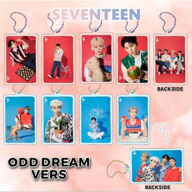 Seventeen The Name 17 Acrylic Clear Keychain Gantungan Kunci Akrilik (BACA DESKRIPSI)