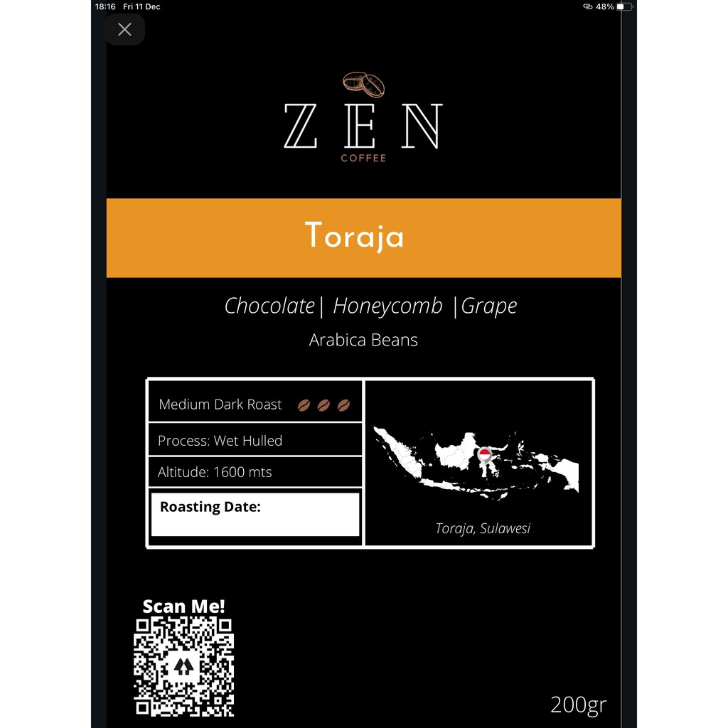 

Kopi Toraja Arabika Sulawesi