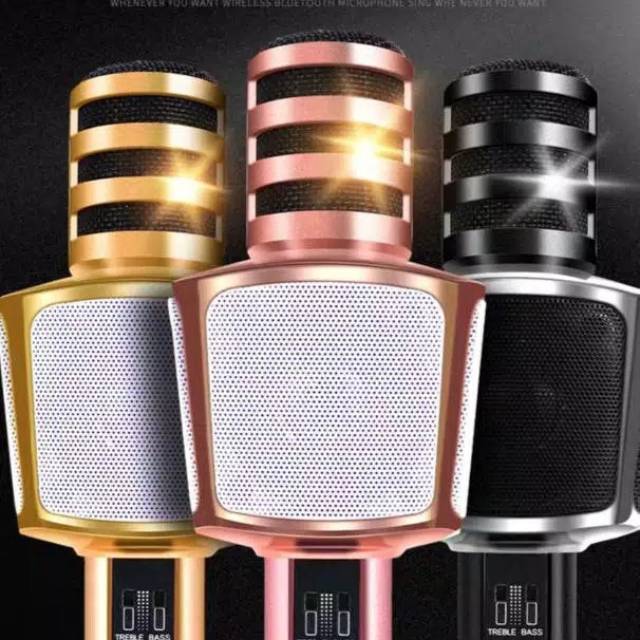 MIC KARAOKE BLUETOOTH FLECO SD18/17 ORIGINAL/MIKROFON SMULE KTV WIRELESS SPEAKER/MICROPHONE PORTABLE