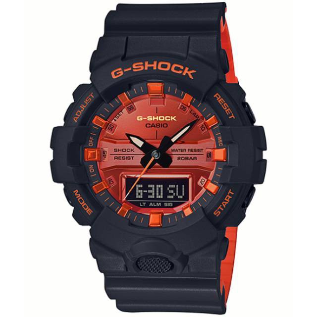 Jam Tangan Pria Casio G-Shock GA-800BR-1ADR Original / GA-800DR-1A Spesial Color Kombinasi Orange