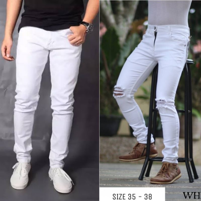 Giorgio Celana Jeans Putih Pria Jumbo celana jumbo celana jumbo pria celana big size premium celana 