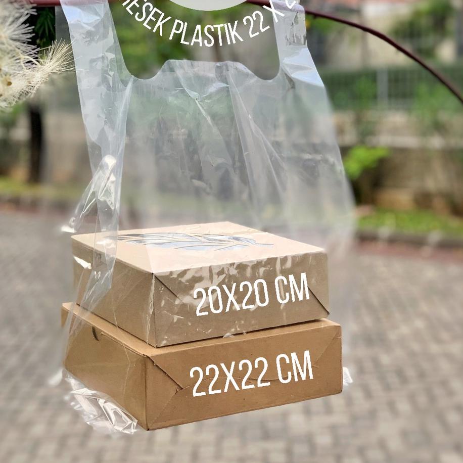 

♝ tas plastik BENING isi 50 untuk dos 22 x 22 kantong PE PP TRANSPARAN tebal kresek kantung clear transparant ♥