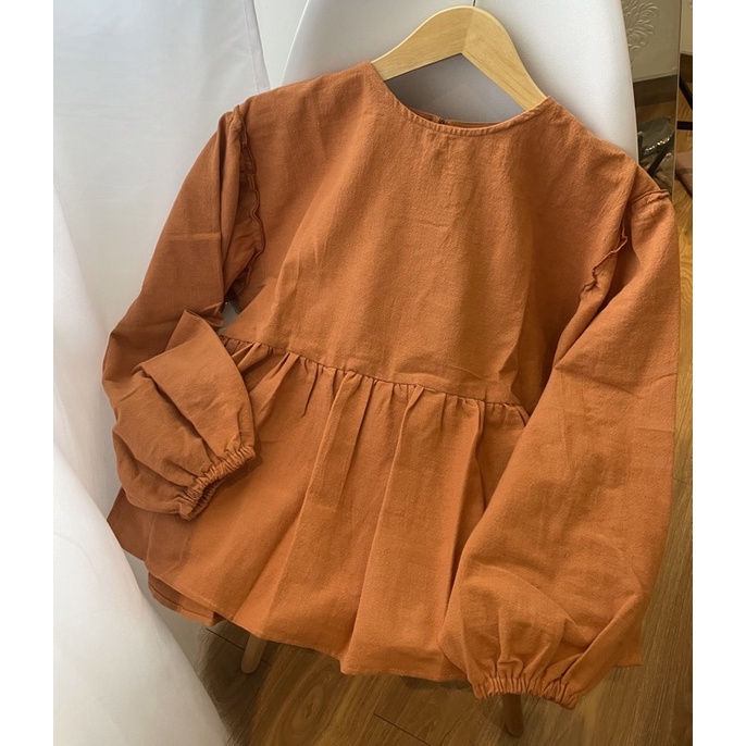 Alensa Blouse Atasan Wanita Casual-Teracotta