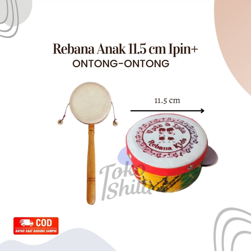 Alat Musik Rebana Anak Satu Paket Mainan Tradisional