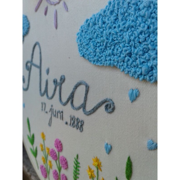 Hiasan dinding ● hand embroidery custom ● custom embroidery art ● hoop art ● wall decor