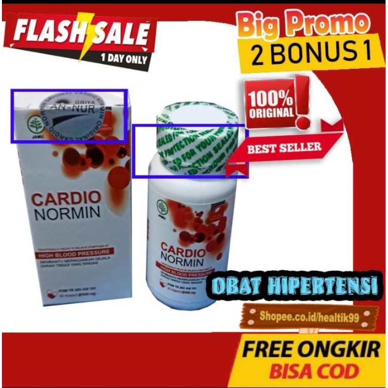 CARDIO NORMIN OBAT HIPERTENSI STRUK ASAM URAT DARAH TINGGI