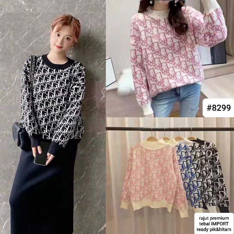 Sweater wanita Rajut Premium 8299 cDior