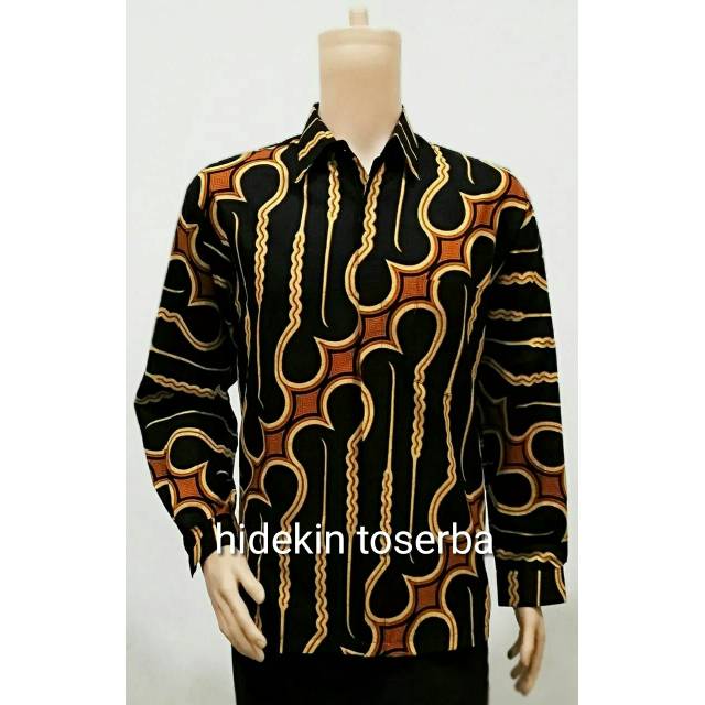 Hem kemeja atasan seragam batik pria jumbo parang barong