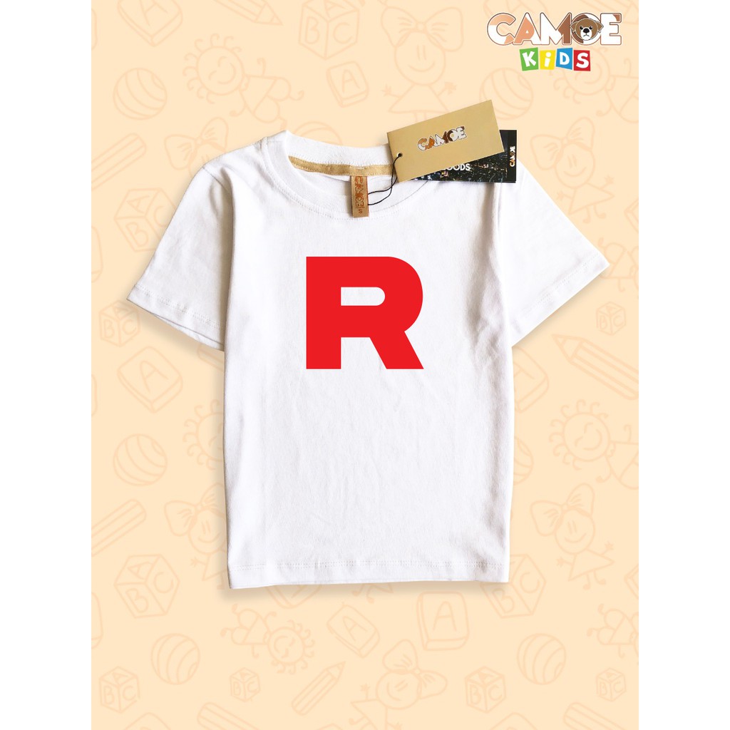 Kaos Anak KIDS Pokemon team Rocket Anime Gaming