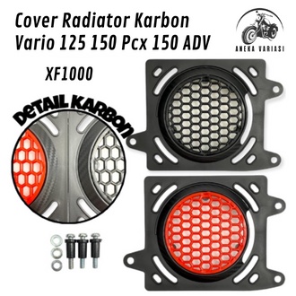 COVER TUTUP RADIATOR MODEL KARBON MOTOR VARIO 125 150 ADV PCX 150 PLUS BAUT BOSH PNP