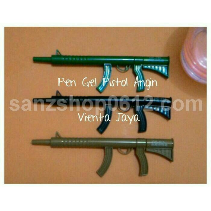 

(3 Pcs) Bolpoin / Pulpen unik bentuk pistol angin