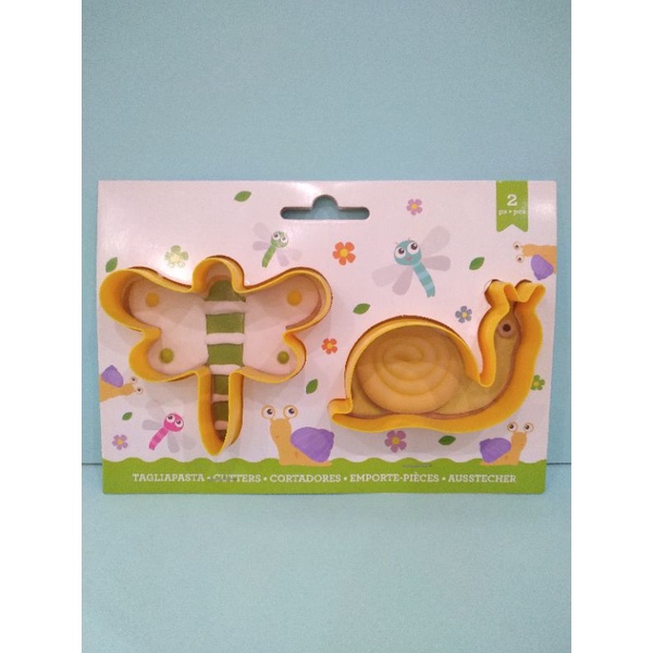 Cetakan Cookies Snail &amp; Dragonfly/Cookies Cutters 2 pcs