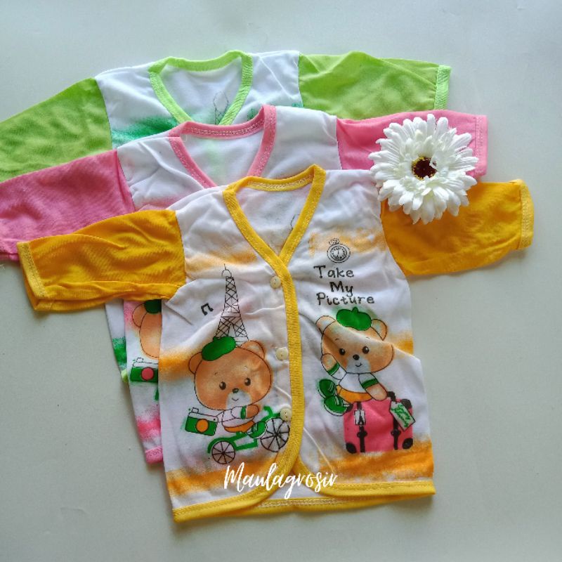 6 PCS Setelan Baju Bayi NewBorn Motif Lucu Lengan Panjang