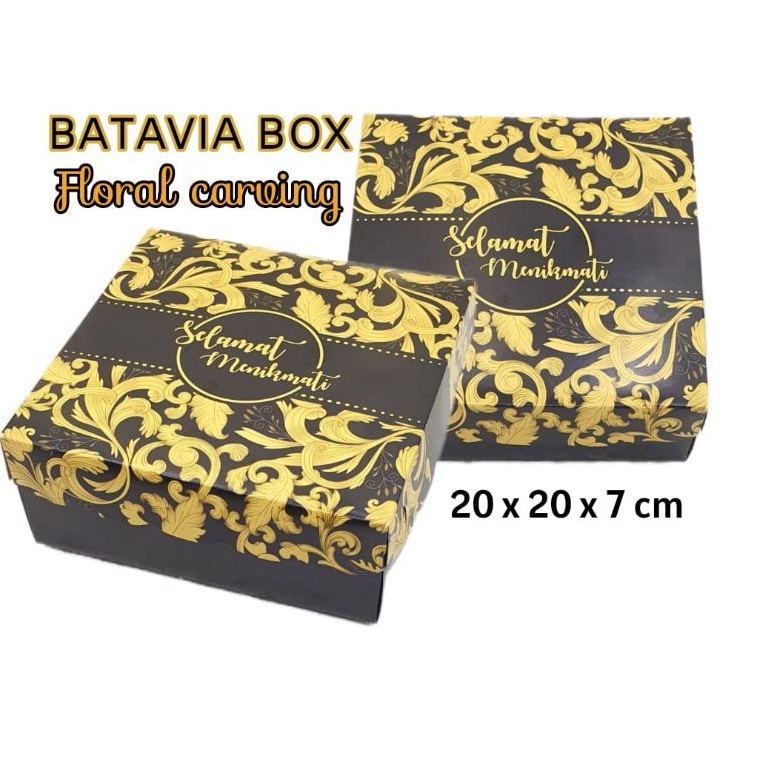 

Box hampers serbaguna 20x20x7 Flower Carving