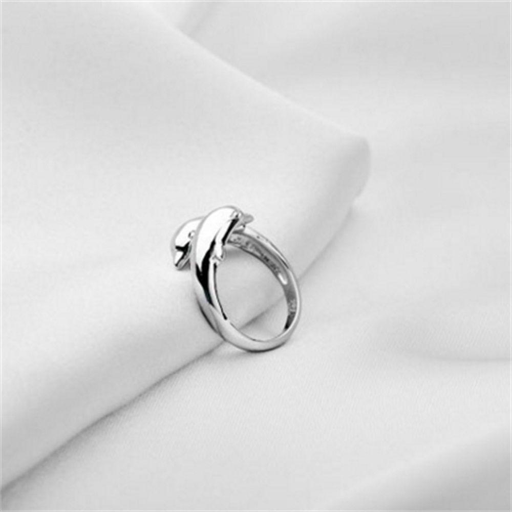 Needway Cincin Fashion Perak Dolphin Adjustable