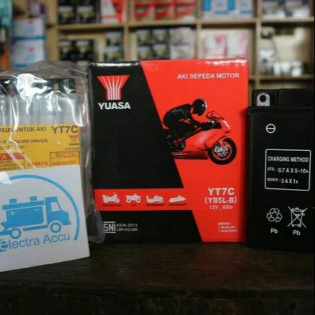 AKI MOTOR YUASA YT7C GM5Z AKI KERING
