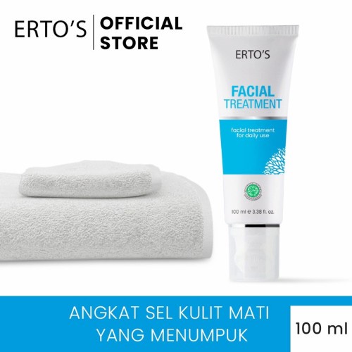 [ORI] Facial Treatment For Daily 100ml BPOM Original Pemutih Wajah I Facial Treatment Biru Putih Formulasi Bulu Lembut