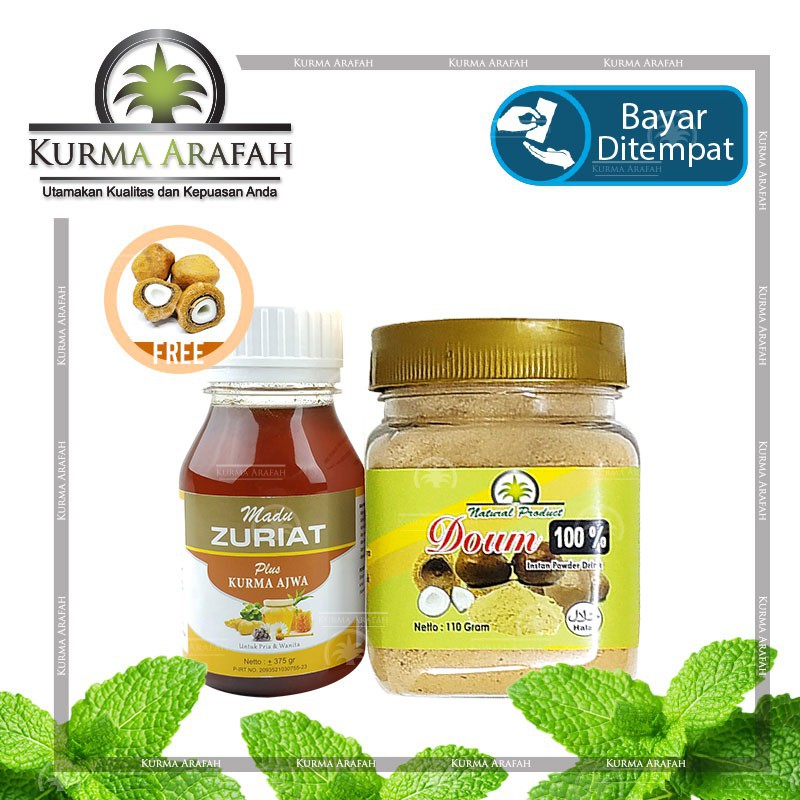 PAKET PROMIL D ( MADU ZURIAT + SERBUK ZURIAT) FREE BUAH ZURIAT