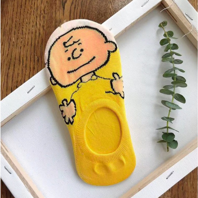 SNOOPY - Kaos Kaki Pendek Invisible Setelapak Kaki/ Kaos Kaki Tumit Dewasa Wanita-KWTO-001