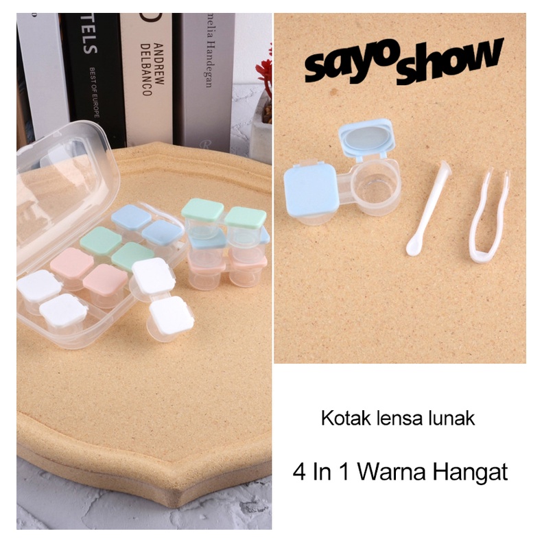 SAYOSHOW - Softlens Case 4 In 1 | Tempat Softlens Warna Pastel |