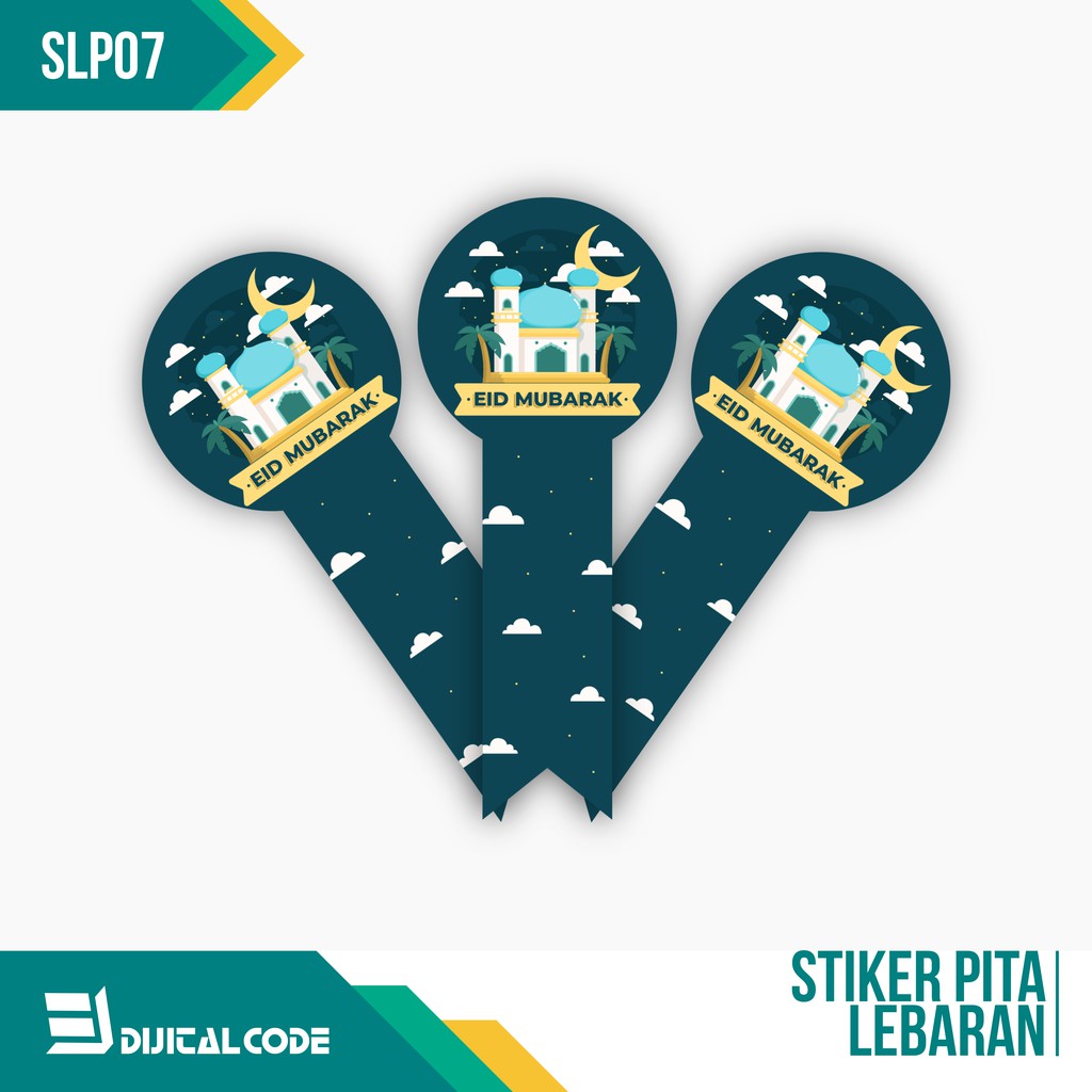 

SLP07 Stiker Label Parcel Toples Kue Lebaran Idul Fitri Bentuk Pita