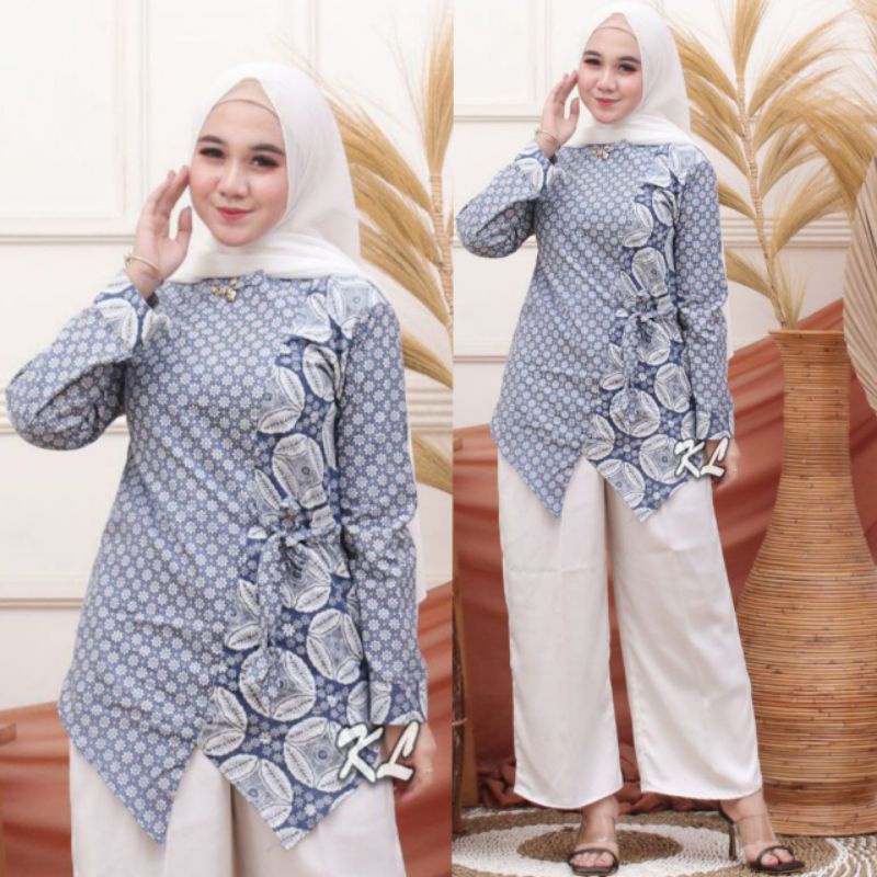 BLUS KOMBINASI ATASAN BATIK BLOUS KOMBINASI