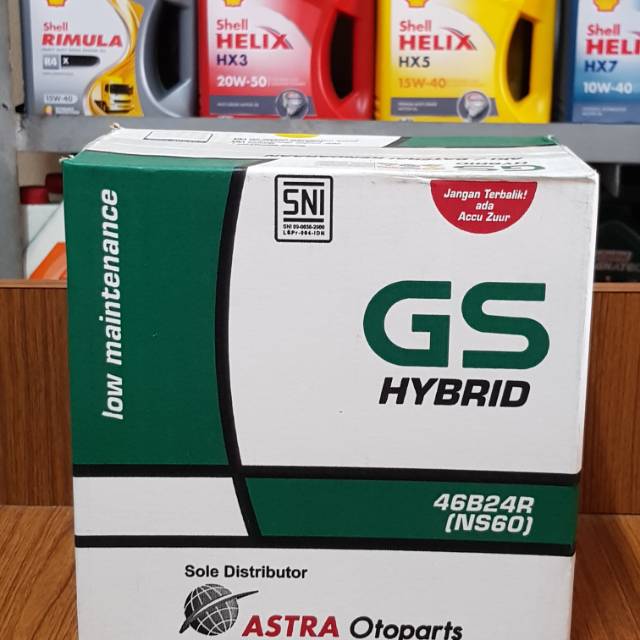 Aki GS HYBRID NS60 ASTRA Otoparts (AVANSA RUSH TERIOS APV)