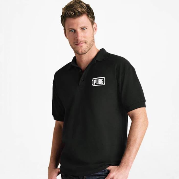 Kaos Polo Shirt Obral Baju Kerah Murah PUBG BATRE LOGO KECiL Player